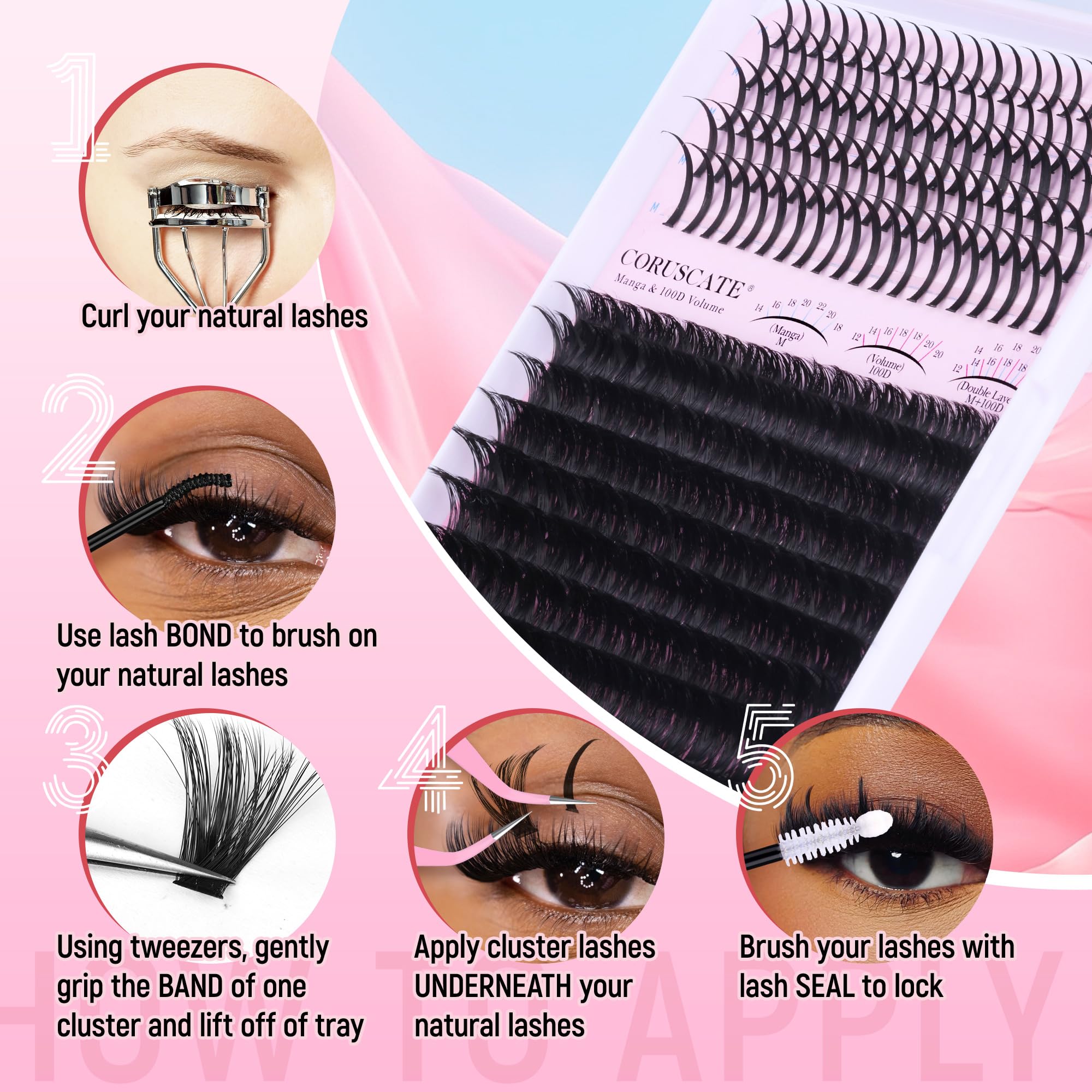 CORUSCATE DIY lash kit for home application and savings.