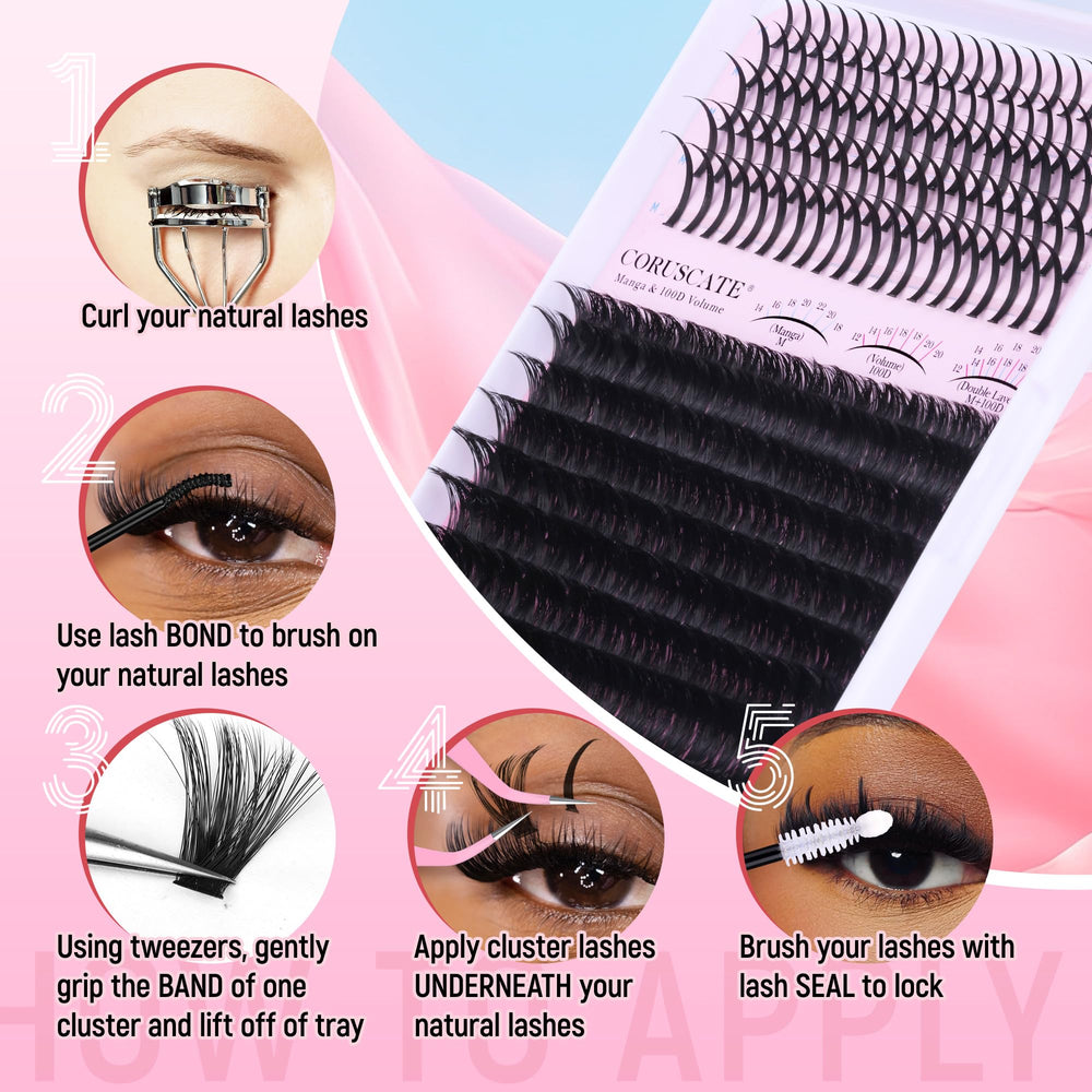 CORUSCATE DIY lash kit for home application and savings.