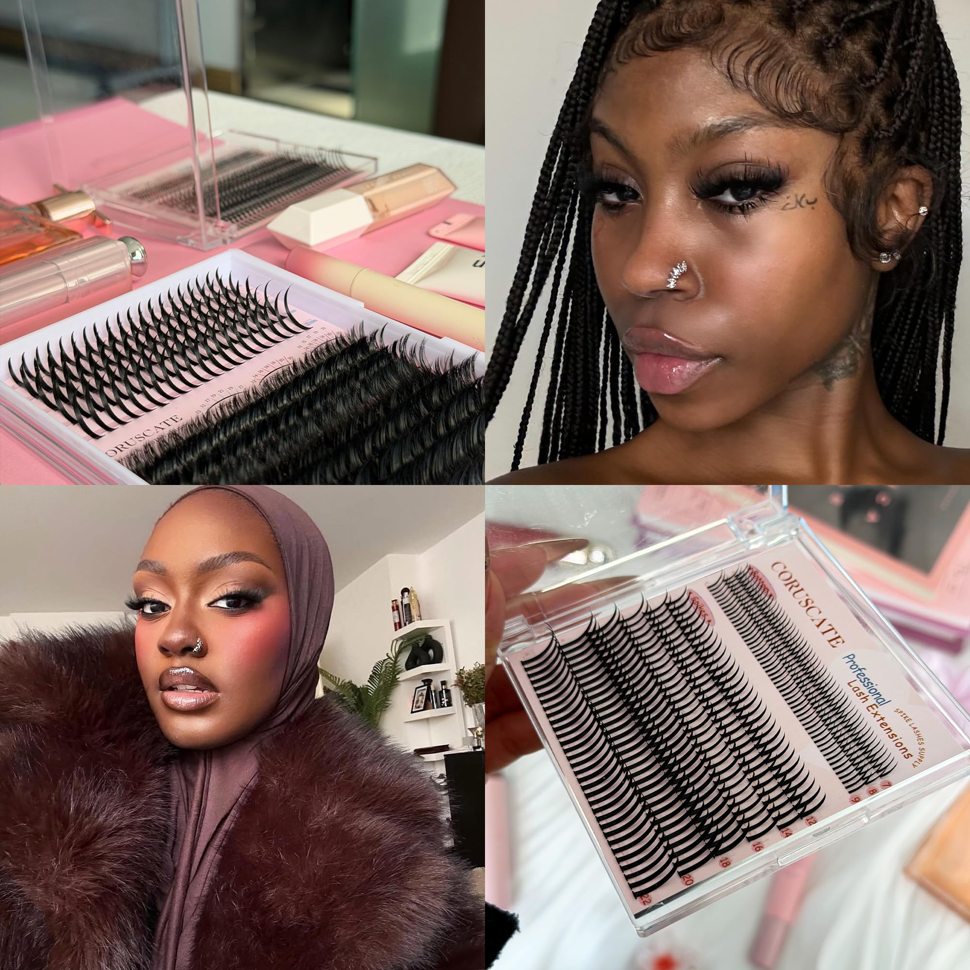 CORUSCATE lashes crafted from German fiber offer durability and comfort.