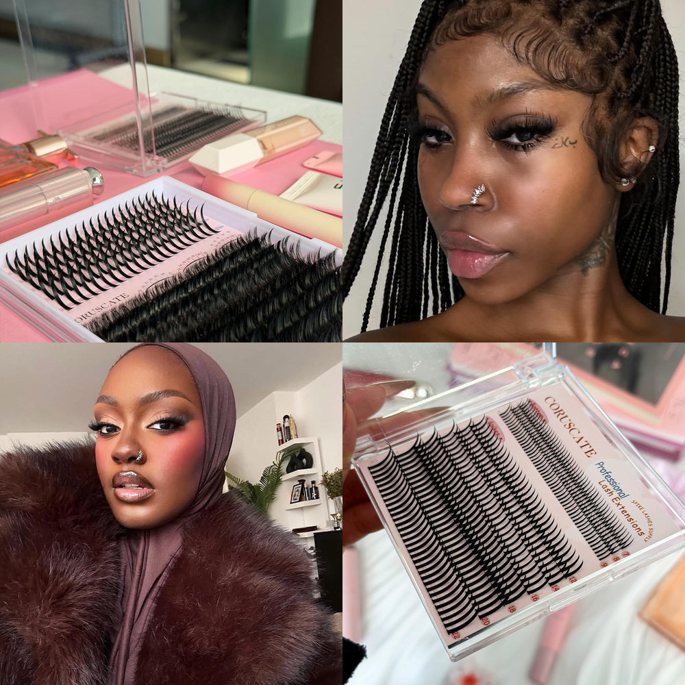 CORUSCATE lashes crafted from German fiber offer durability and comfort.