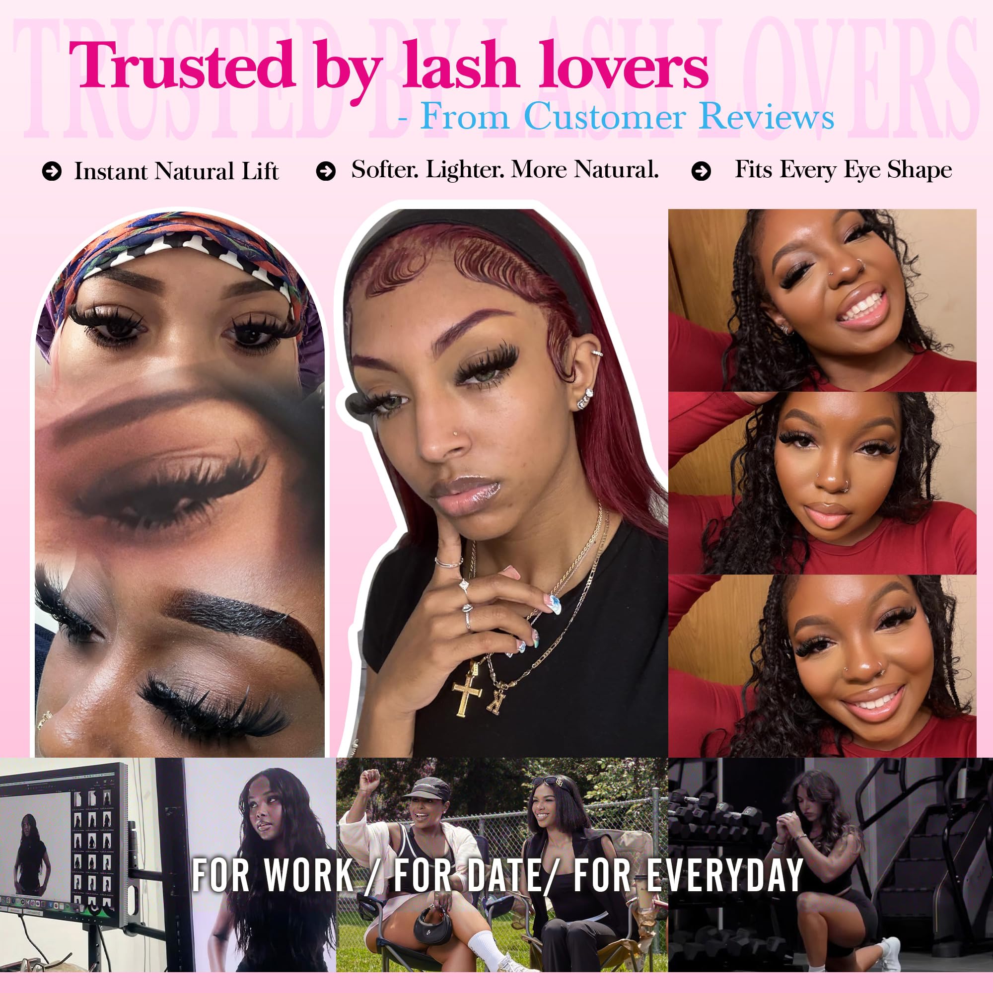 CORUSCATE lash application options for layered effects