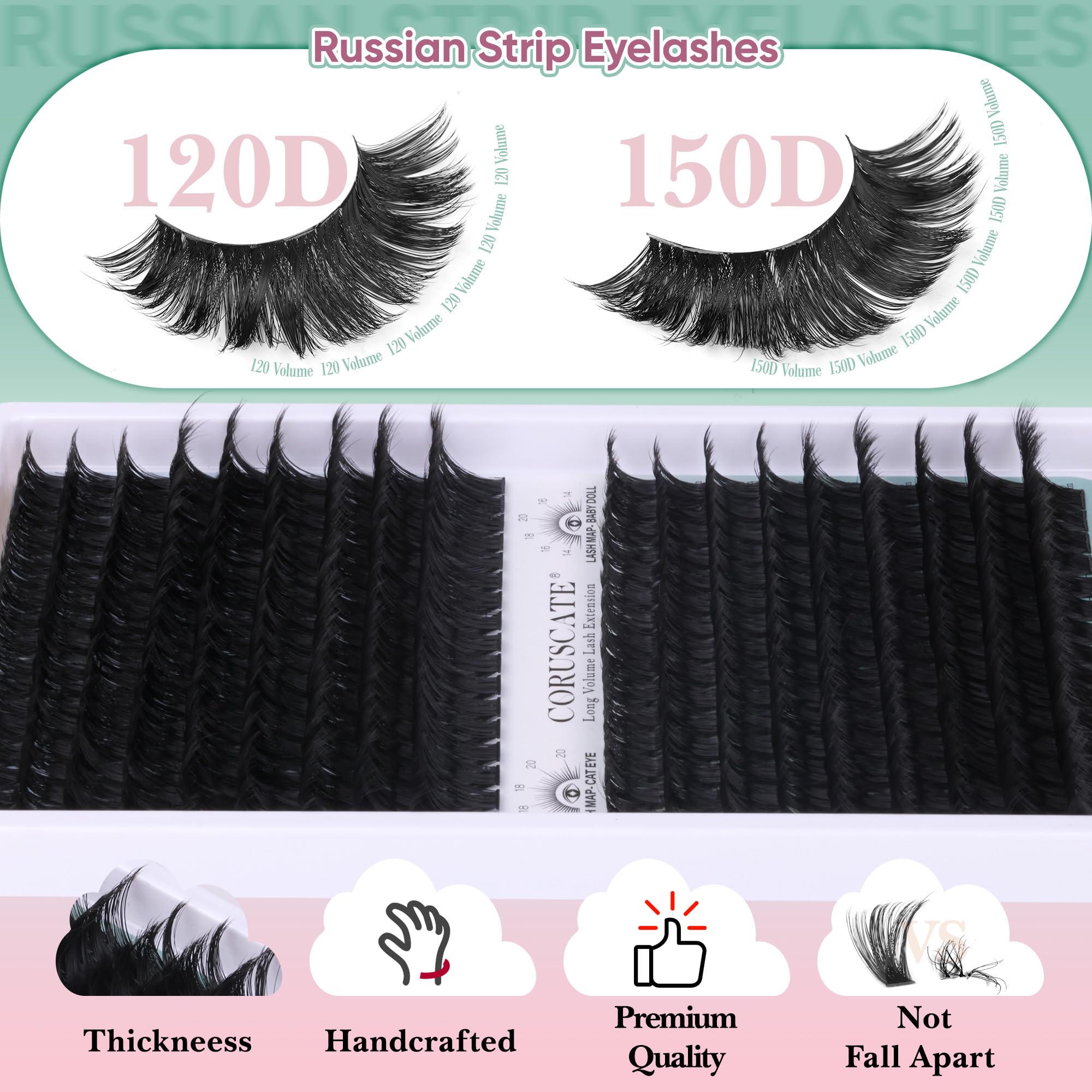 CORUSCATE DIY lash clusters for quick home extensions.