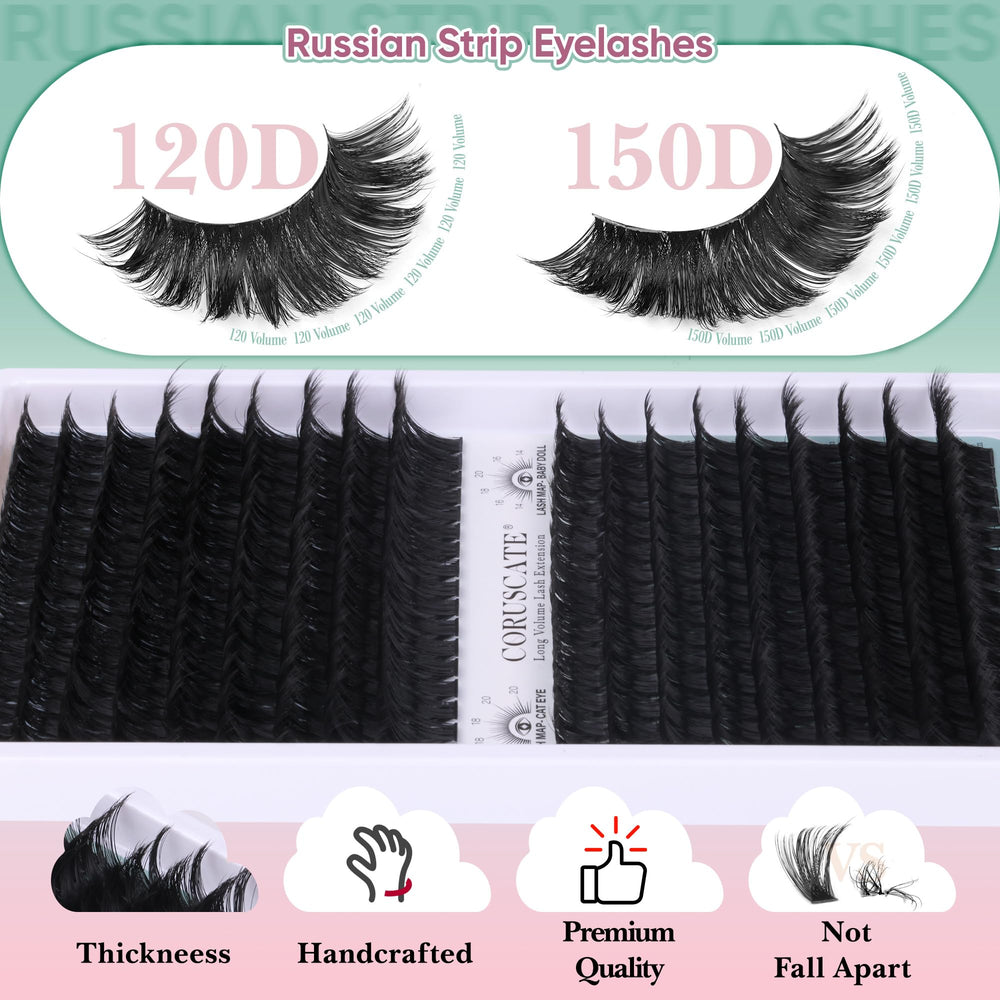 CORUSCATE DIY lash clusters for quick home extensions.