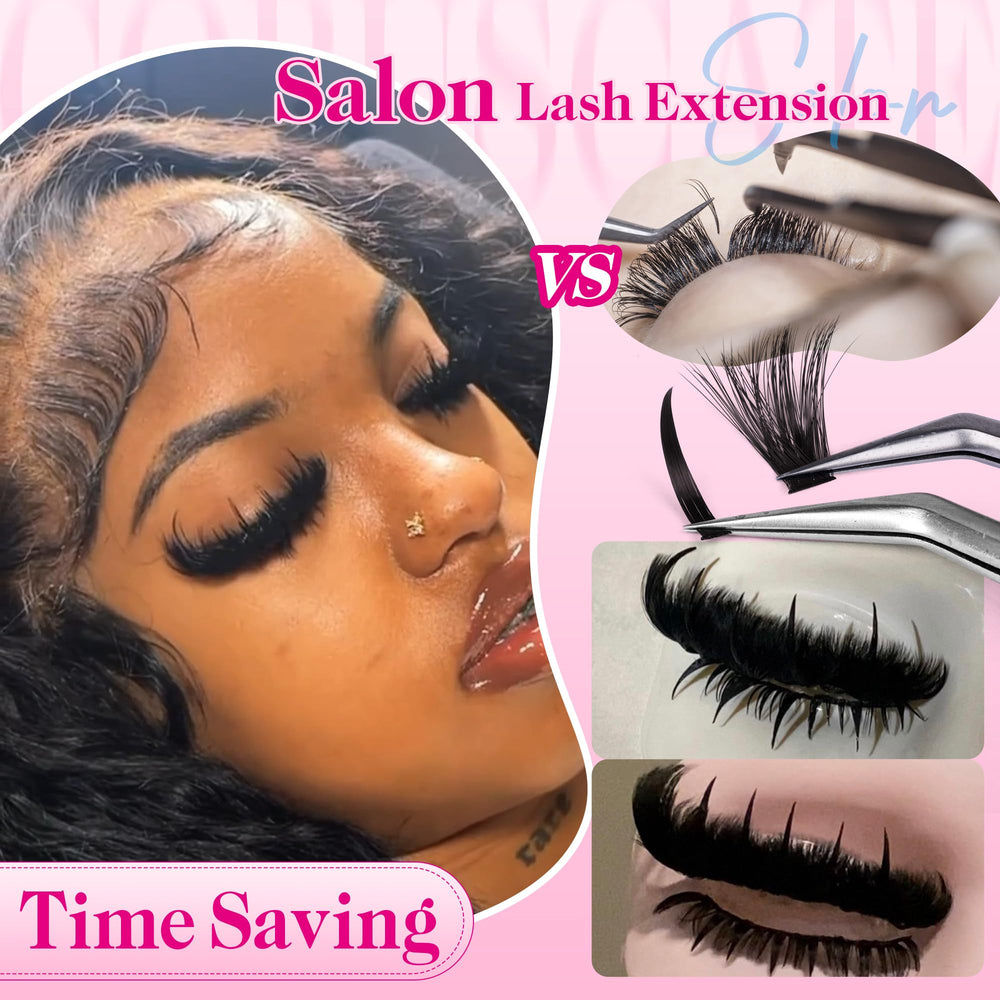 CORUSCATE handcrafted German-fiber lashes offer lightweight wear