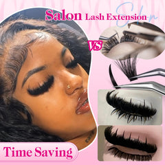 CORUSCATE handcrafted German-fiber lashes offer lightweight wear