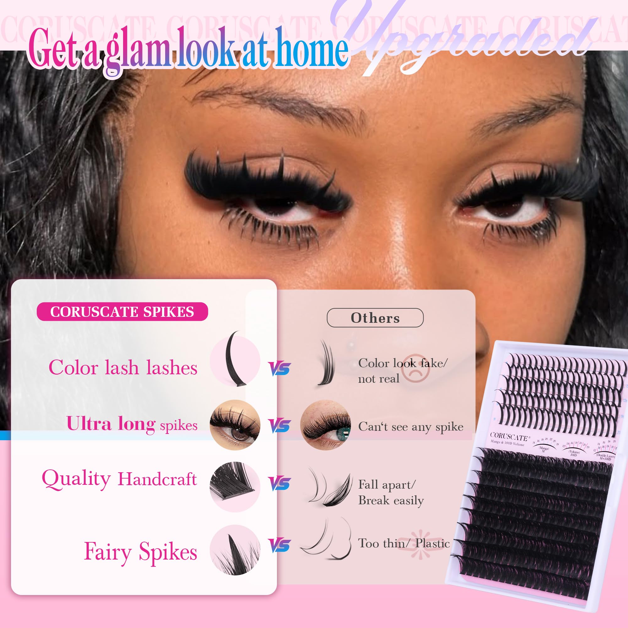 CORUSCATE long wispy lashes add elegant length