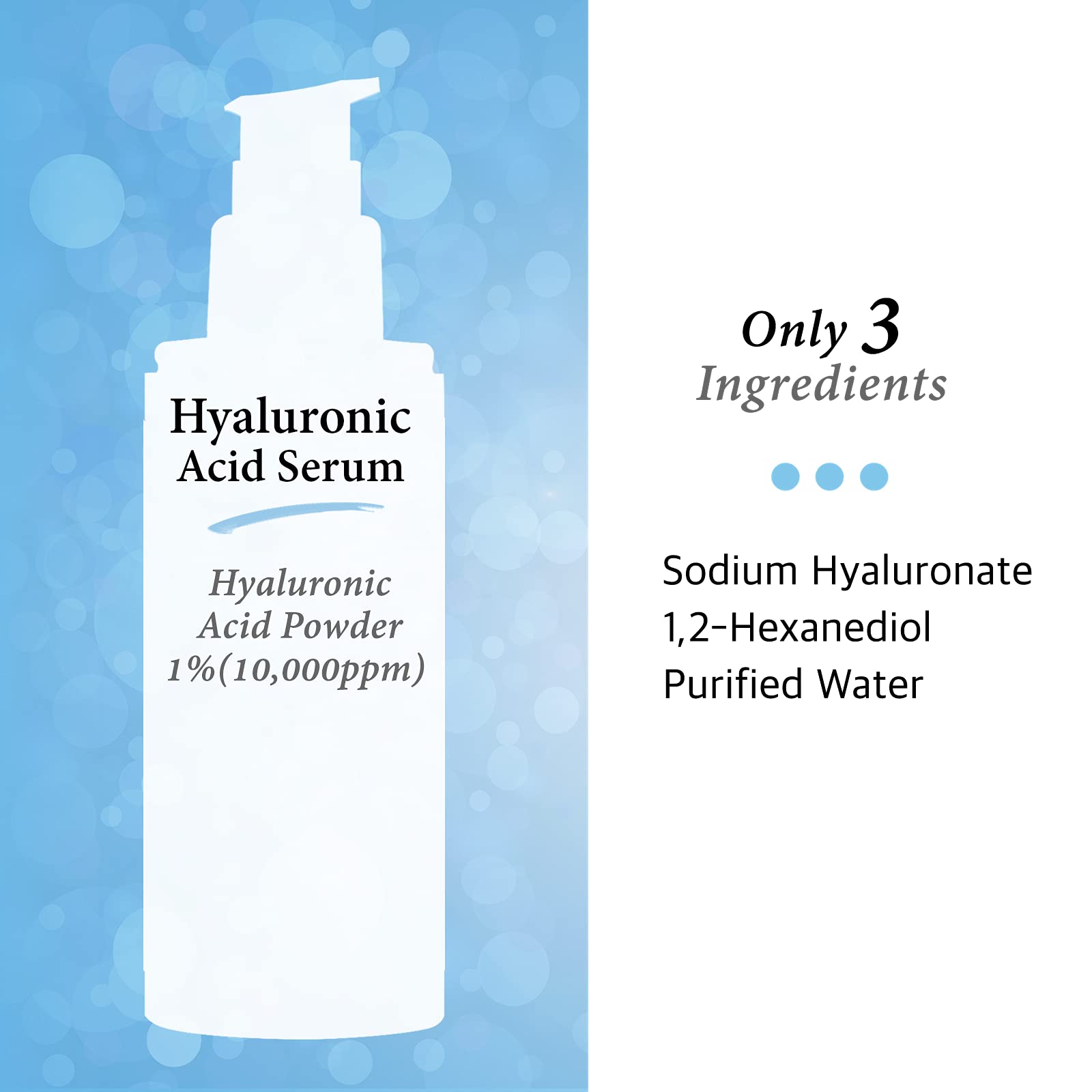 Cos De BAHA Sérum hialurónico ingredientes simples, ideal para rutina minimalista.