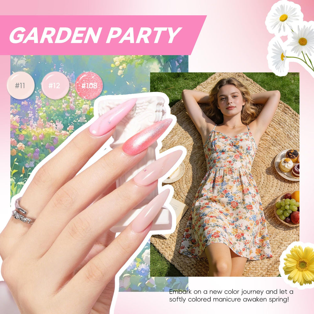COSCELIA 35 colors gel polish set with nude to glitter tones for variety