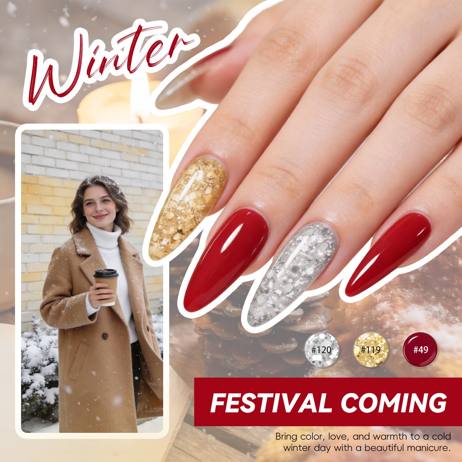 COSCELIA all seasons nail polish collection offers versatile colors for different outfits.