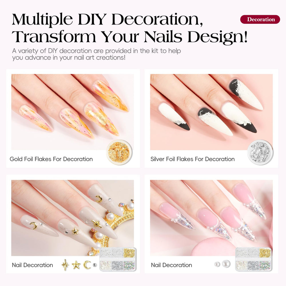 COSCELIA base coat and top coat for a smooth, lasting finish.