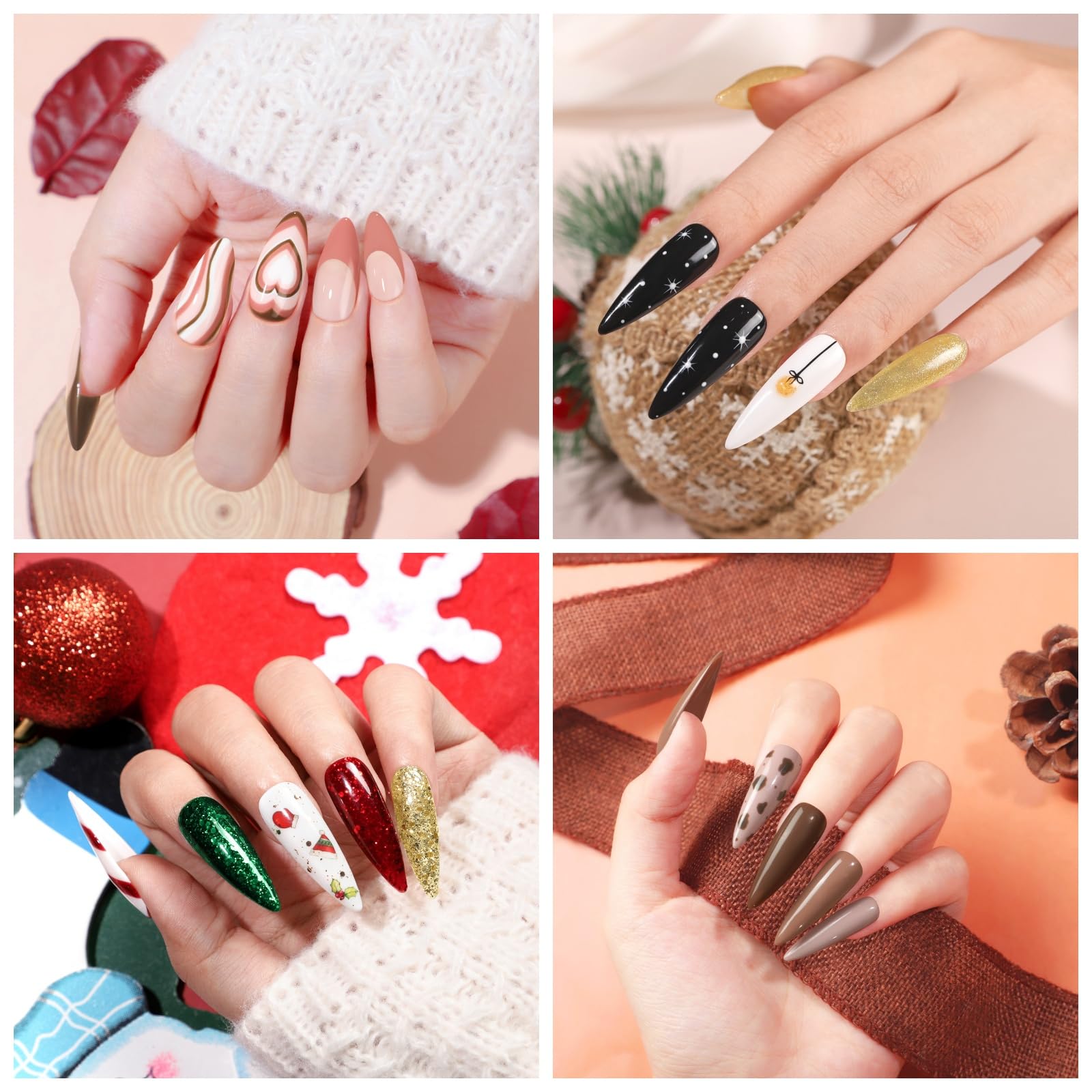 COSCELIA DIY nail art ideas with the set spark fun at home.