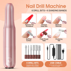 COSCELIA nail drill kit shows powerful motor for faster prep