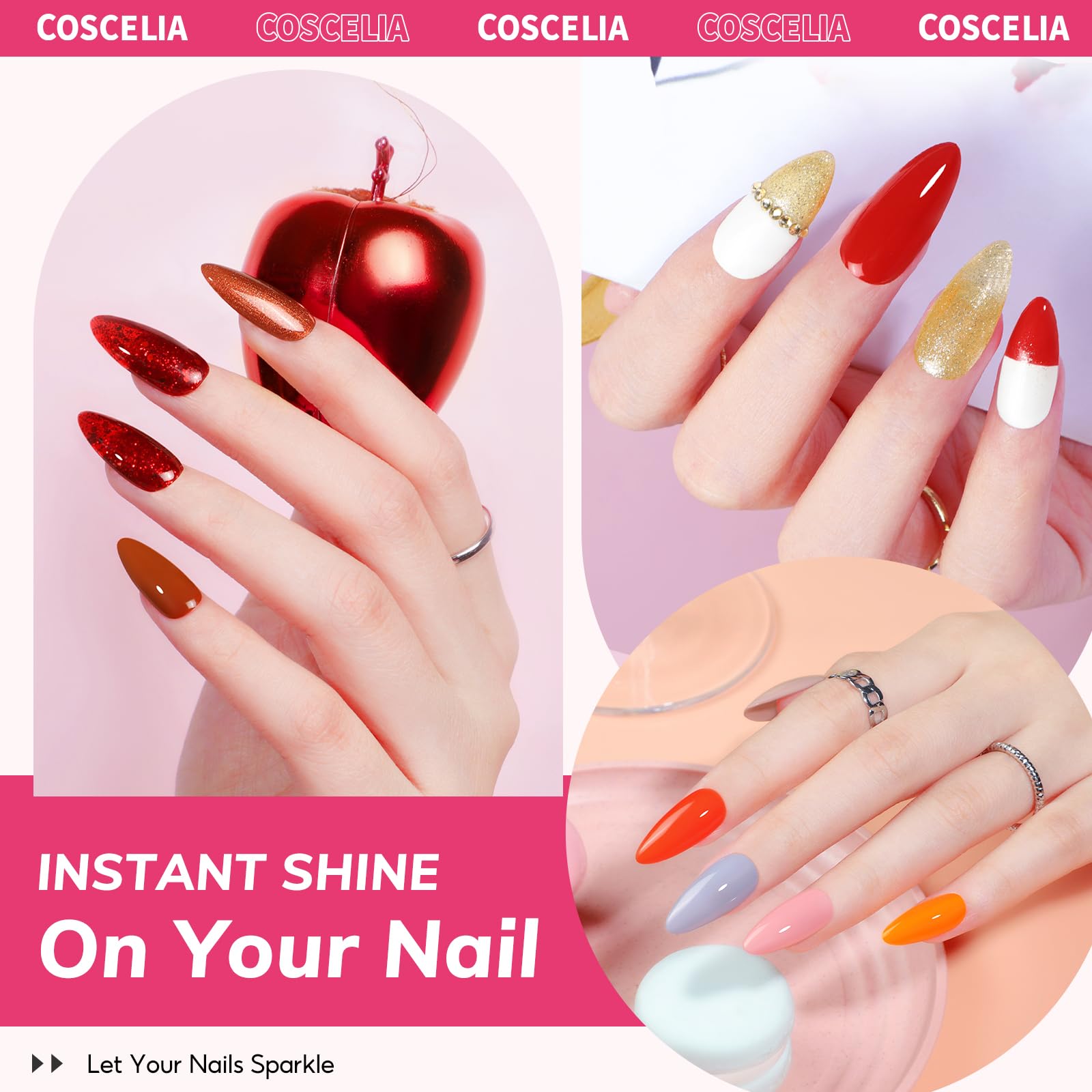 Coscelia rhinestones for nail art and sparkle