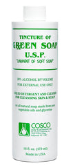Cosco Green Soap etiqueta profesional, referencia de higiene en estudio