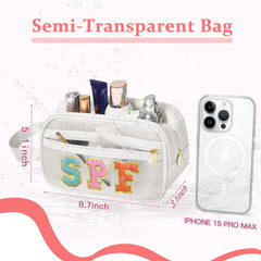 COSHAYSOO beach-day organizer keeps family sunscreens sorted and protected