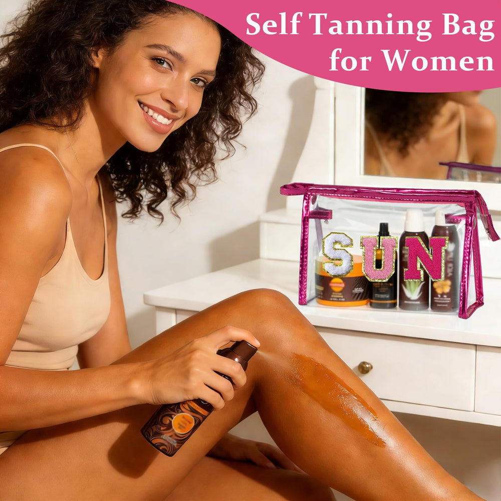 COSHAYSOO bag in use at the beach keeping sun care organized.