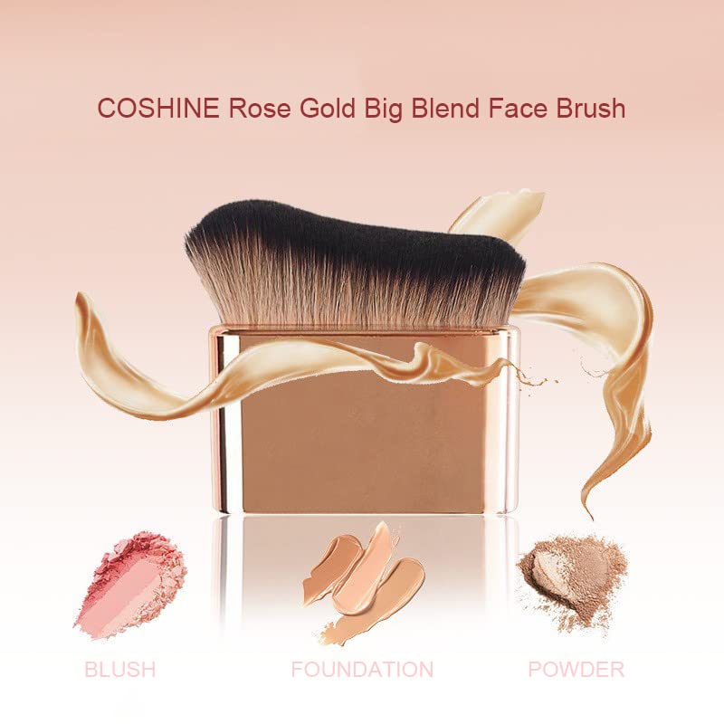COSHINE Big Self Tanning Blend Brush rose gold, dense bristles for flawless blending