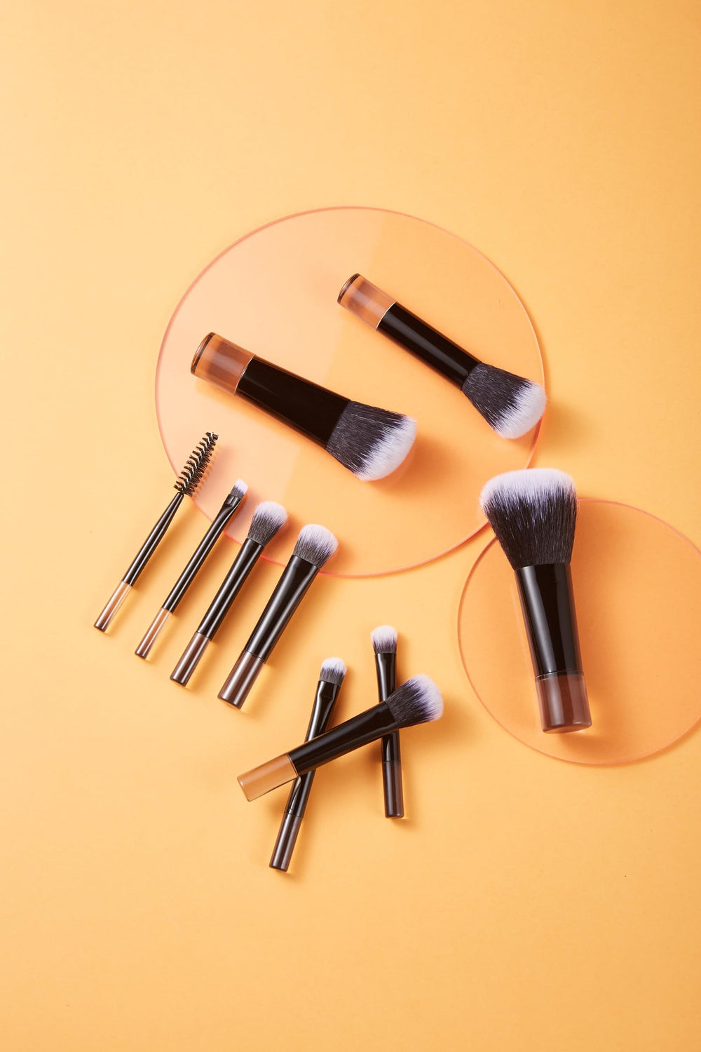 COSHINE protective brush pouch keeps brushes organized during travel.