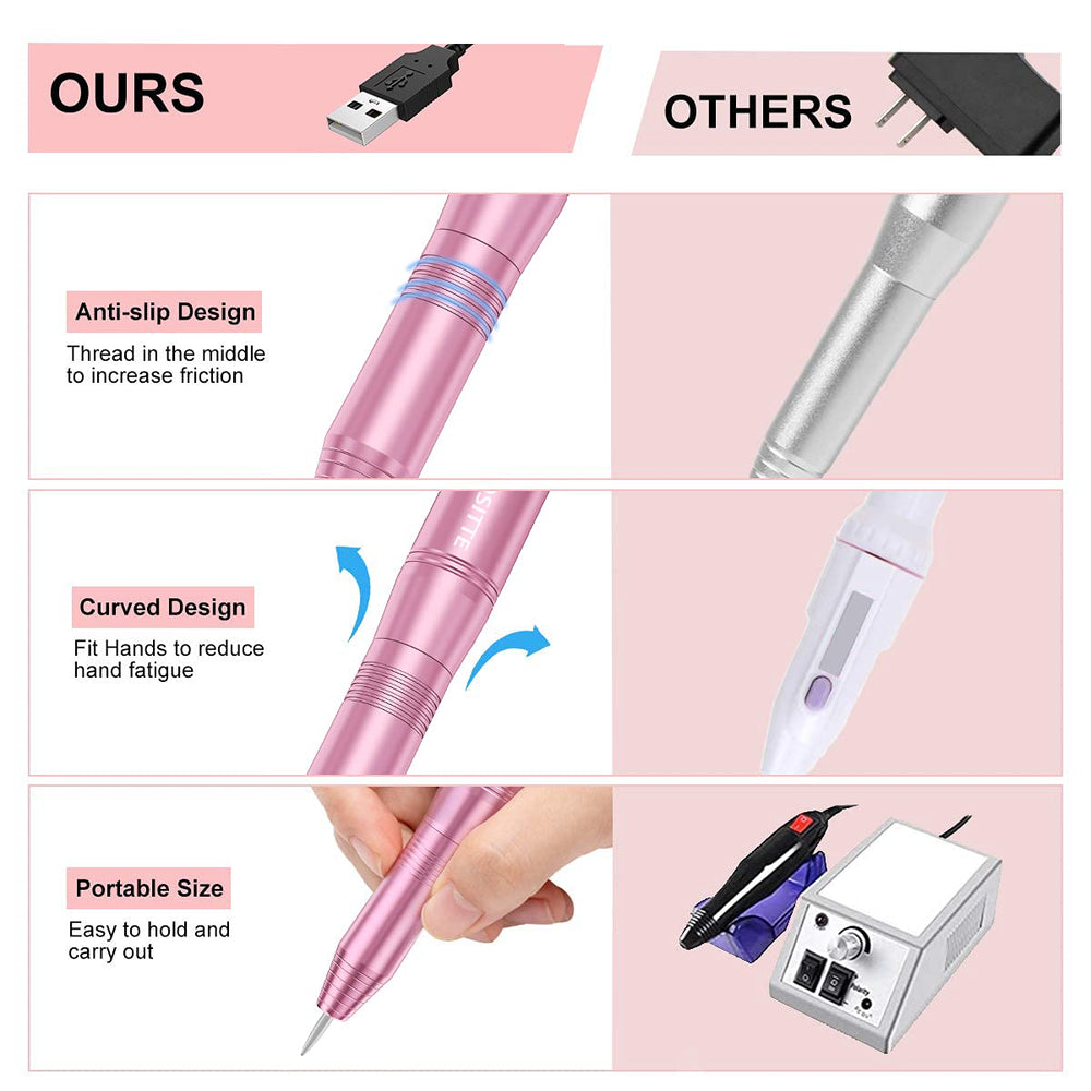 Kit COSITTE para uñas acrílicas con puntas 3/32 y 26 bandas.