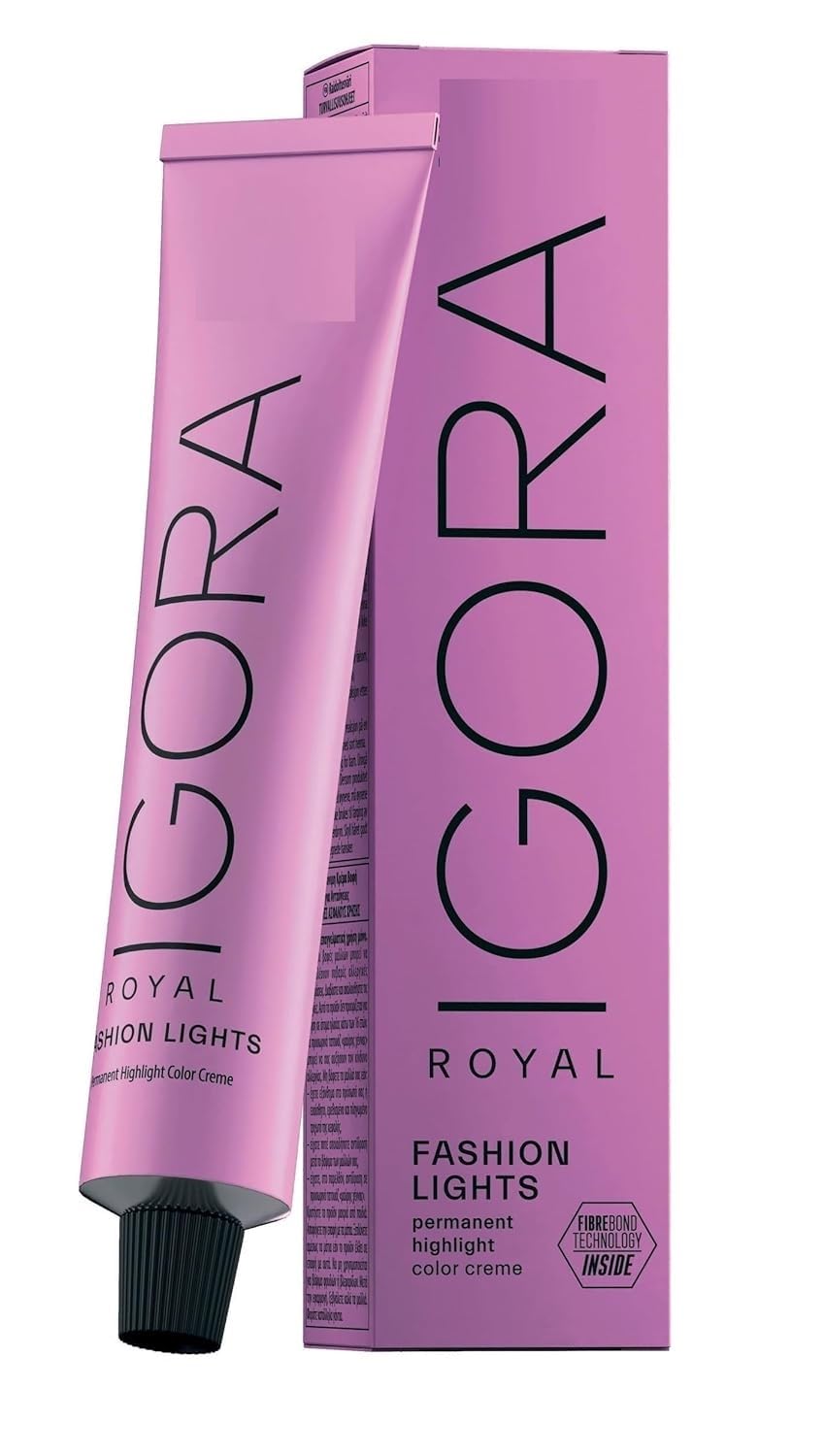 Cosletic IG-ORA Royal Fashion Lights bottle applying vibrant red violet highlights for lasting shine.