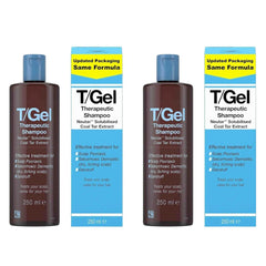 Cosletic T/Gel anti-dandruff shampoo bottle ready for use; provides itch relief and gentle cleansing.
