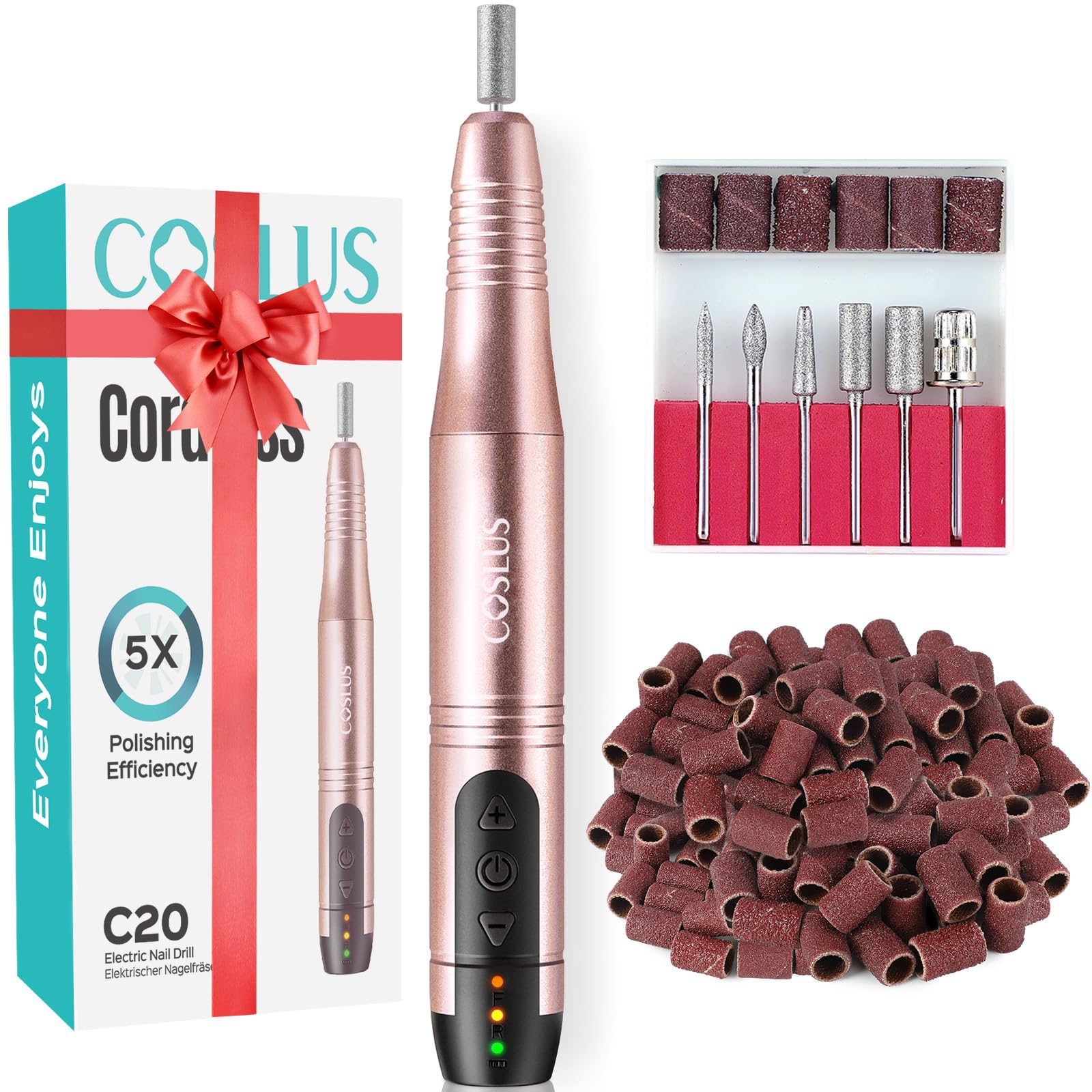 COSLUS C20 nail drill compact design for easy at-home manicure and pedicure