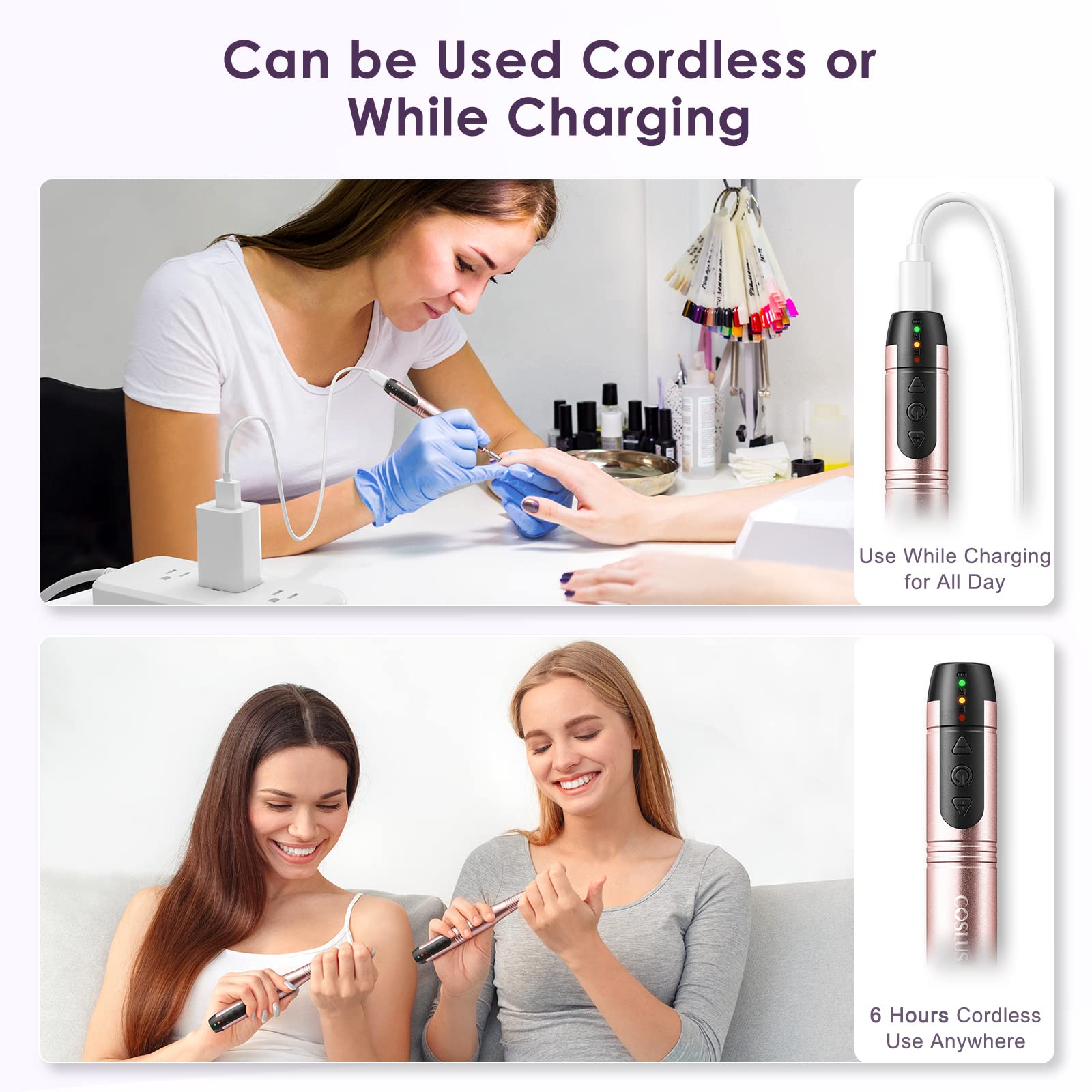 COSLUS C20 fast charging pairs with long battery life for on-the-go sessions