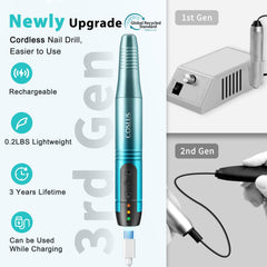 COSLUS C20 portable nail drill on the go for quick touchups