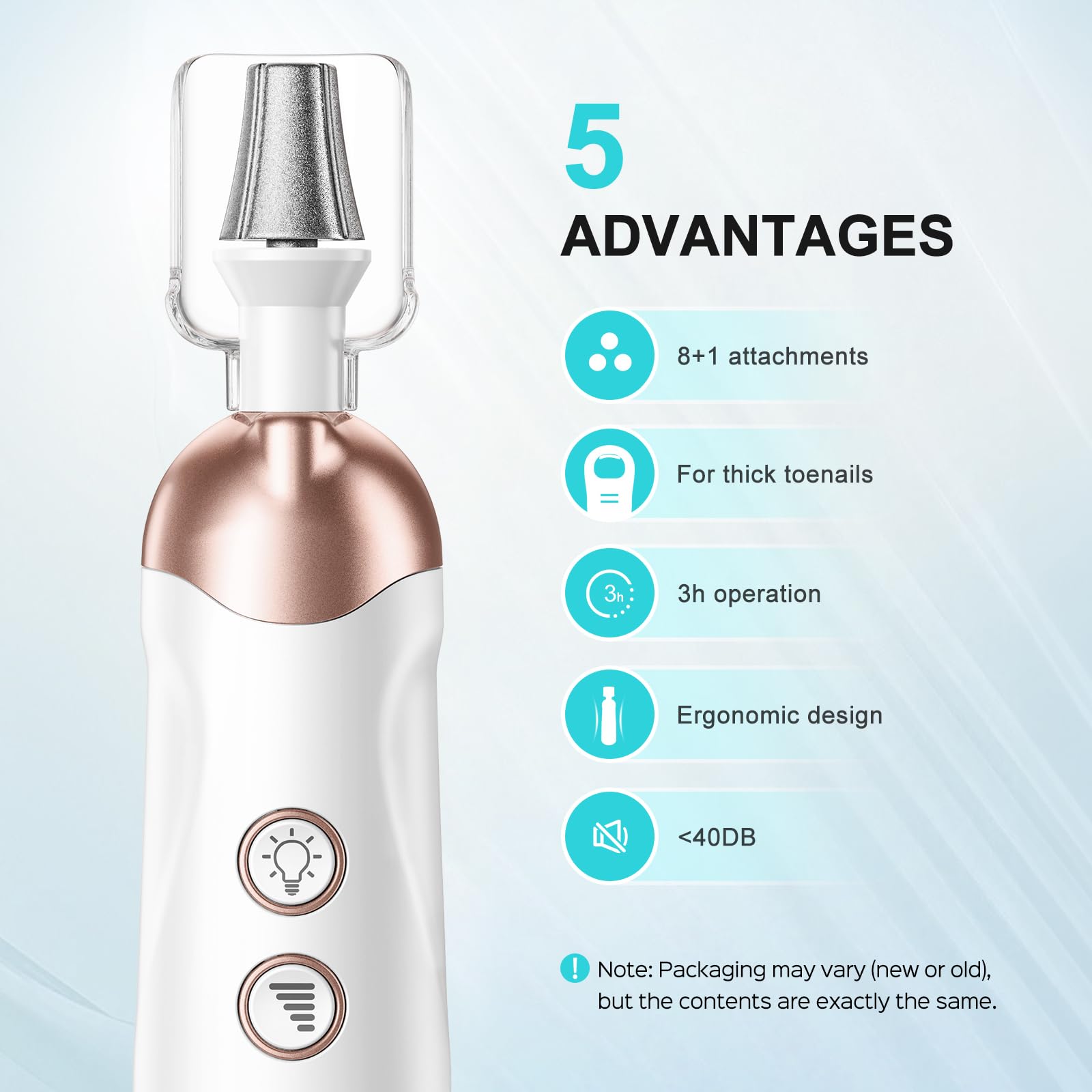 COSLUS C30 electric nail file set for efficient thick-nail care.
