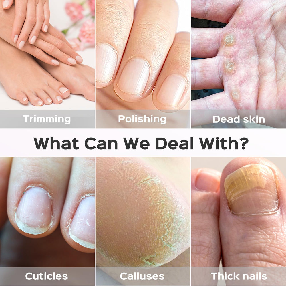 COSLUS C30 ergonomic grip nail file for comfortable handling.