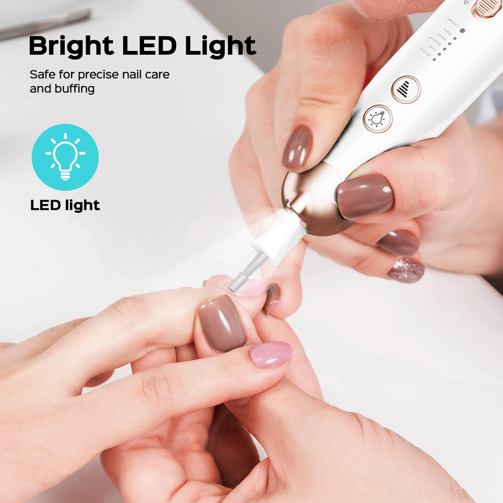 COSLUS C30 low-noise motor enables quiet nail care sessions.