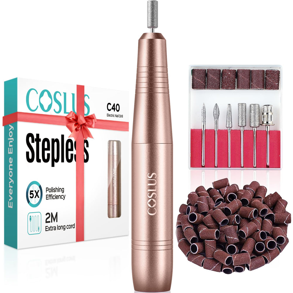 COSLUS C40 electric nail drill kit for precise at-home manicures and pedicures.
