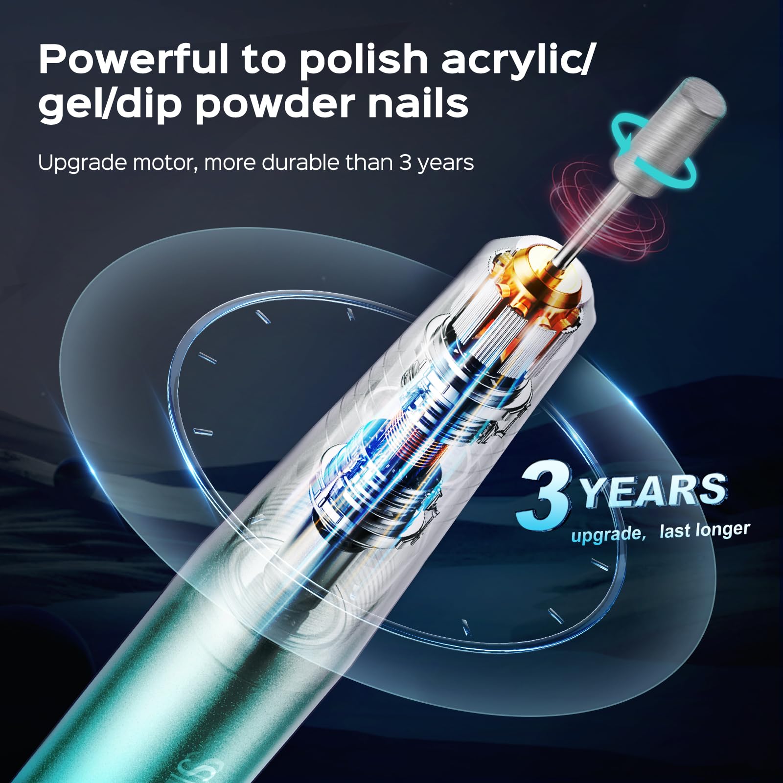 COSLUS C40 portable nail drill kit suitable for on-the-go use