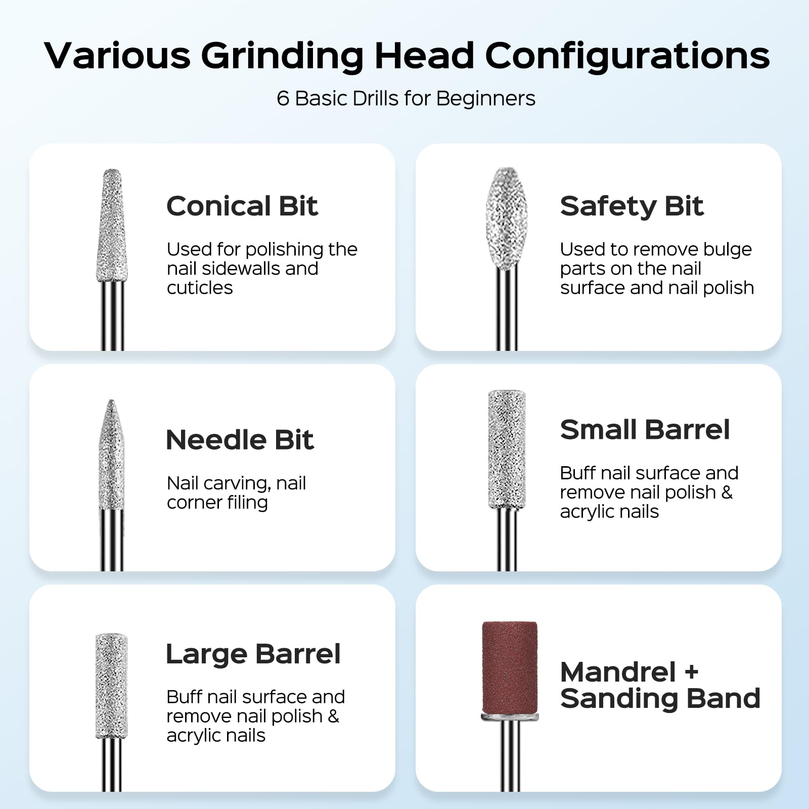 COSLUS C41 accessory heads expanded for diverse at-home manicure and pedicure options.