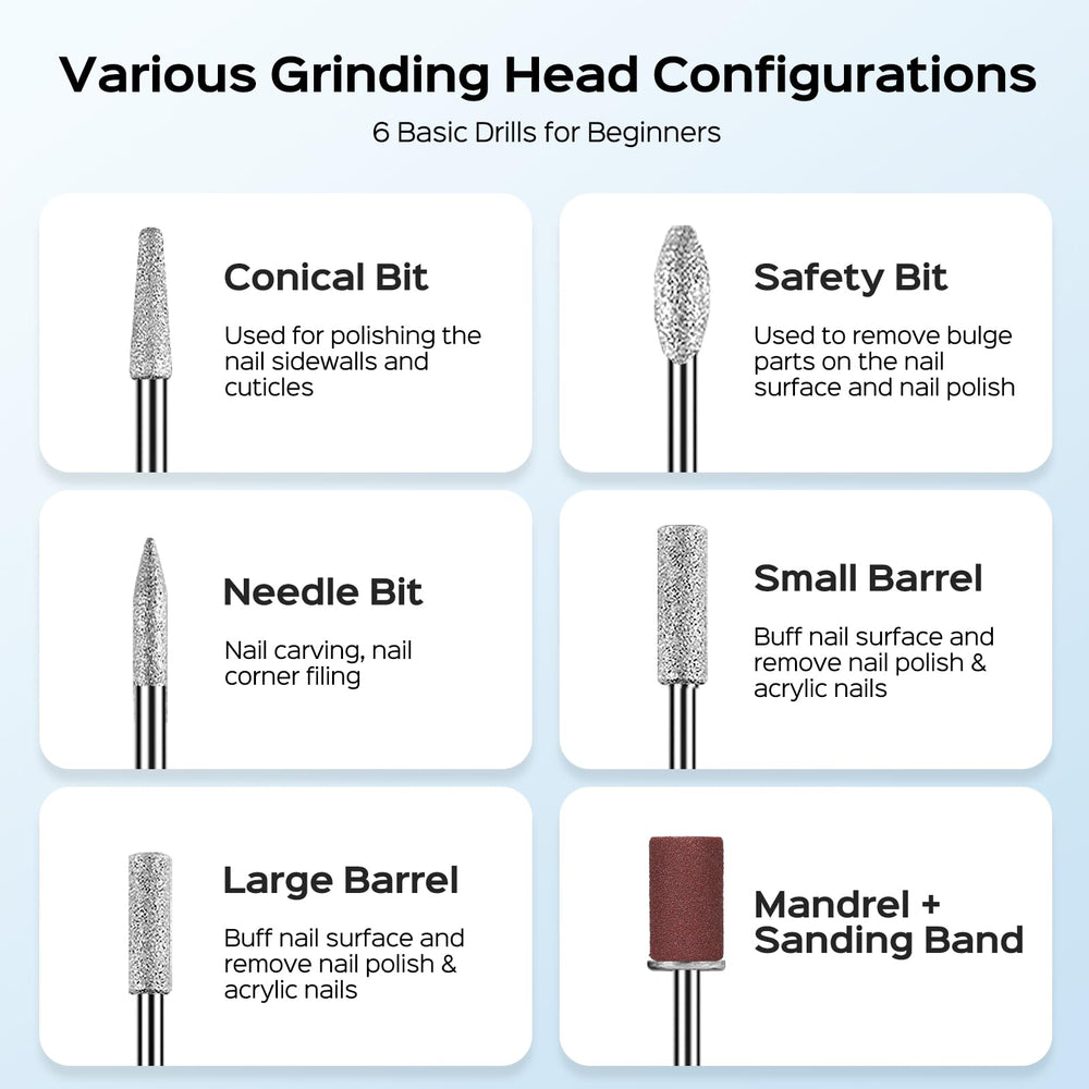 COSLUS C41 accessory heads expanded for diverse at-home manicure and pedicure options.