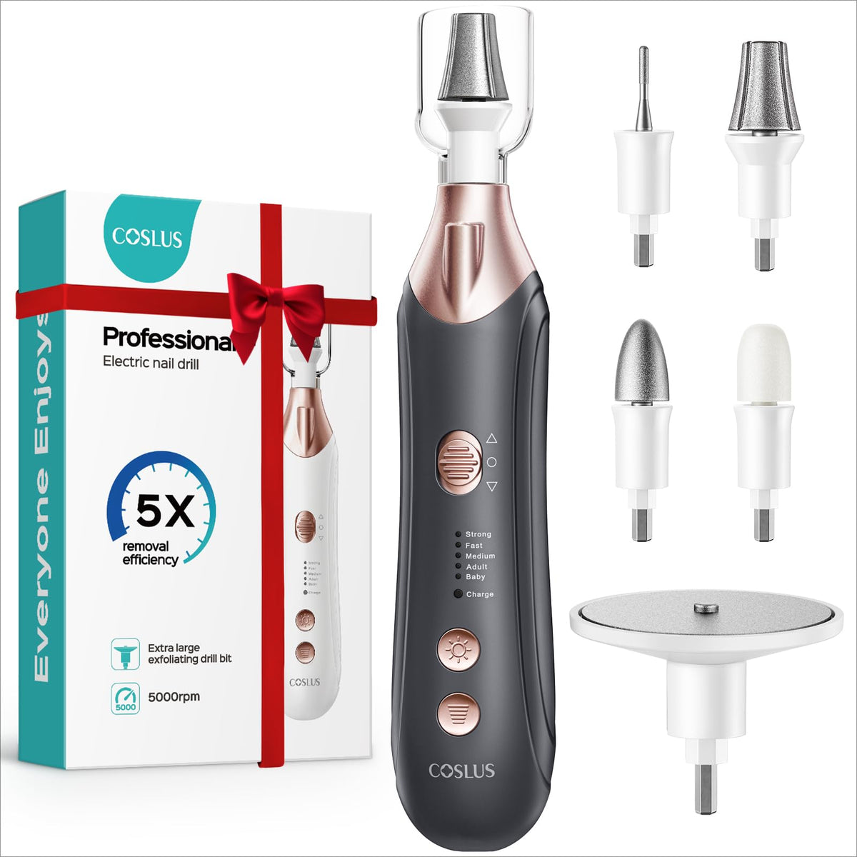 COSLUS C43 electric nail file offering salon-like precision at home.