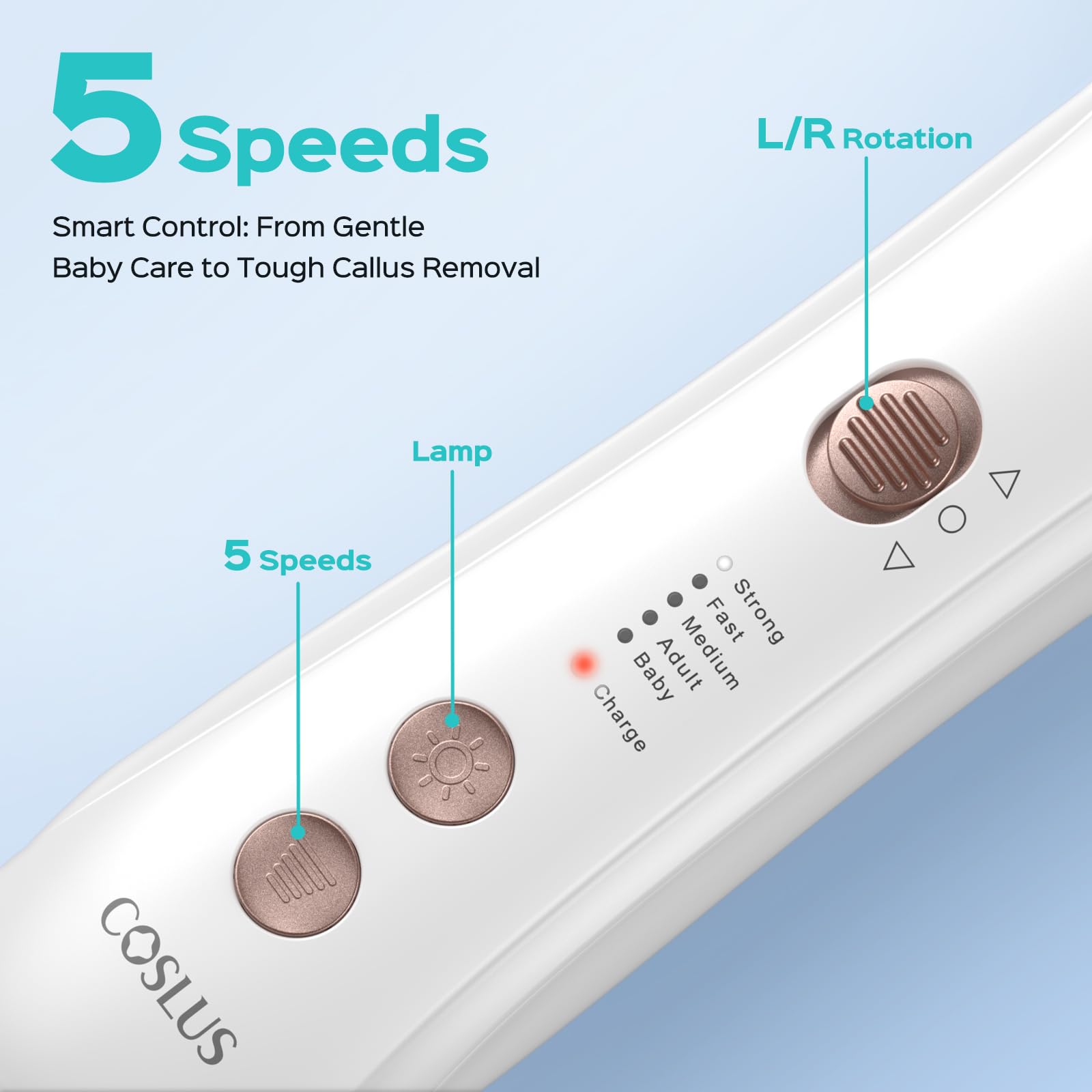 COSLUS C43 multi-functional bits provide versatile nail care options.