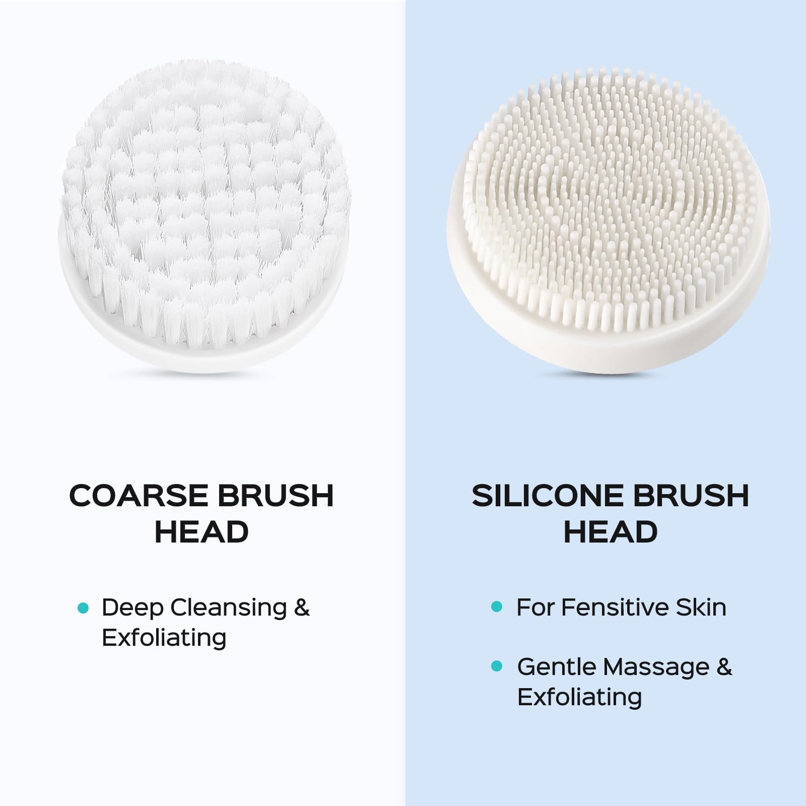 COSLUS dual-speed rotation for massage or exfoliation