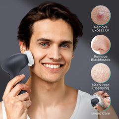 Coslus Face Scrubber 360° rotation for efficient dirt and oil removal.