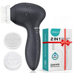 Coslus Face Scrubber dual-speed control for gentle cleansing and sensitive skin.