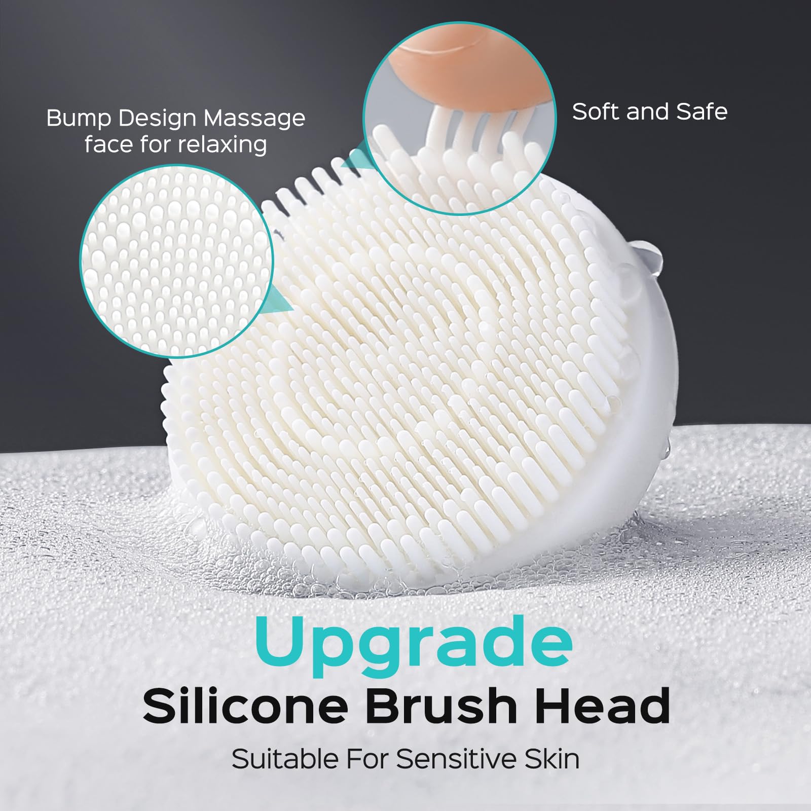 Coslus Face Scrubber ergonomic grip for comfortable daily use.
