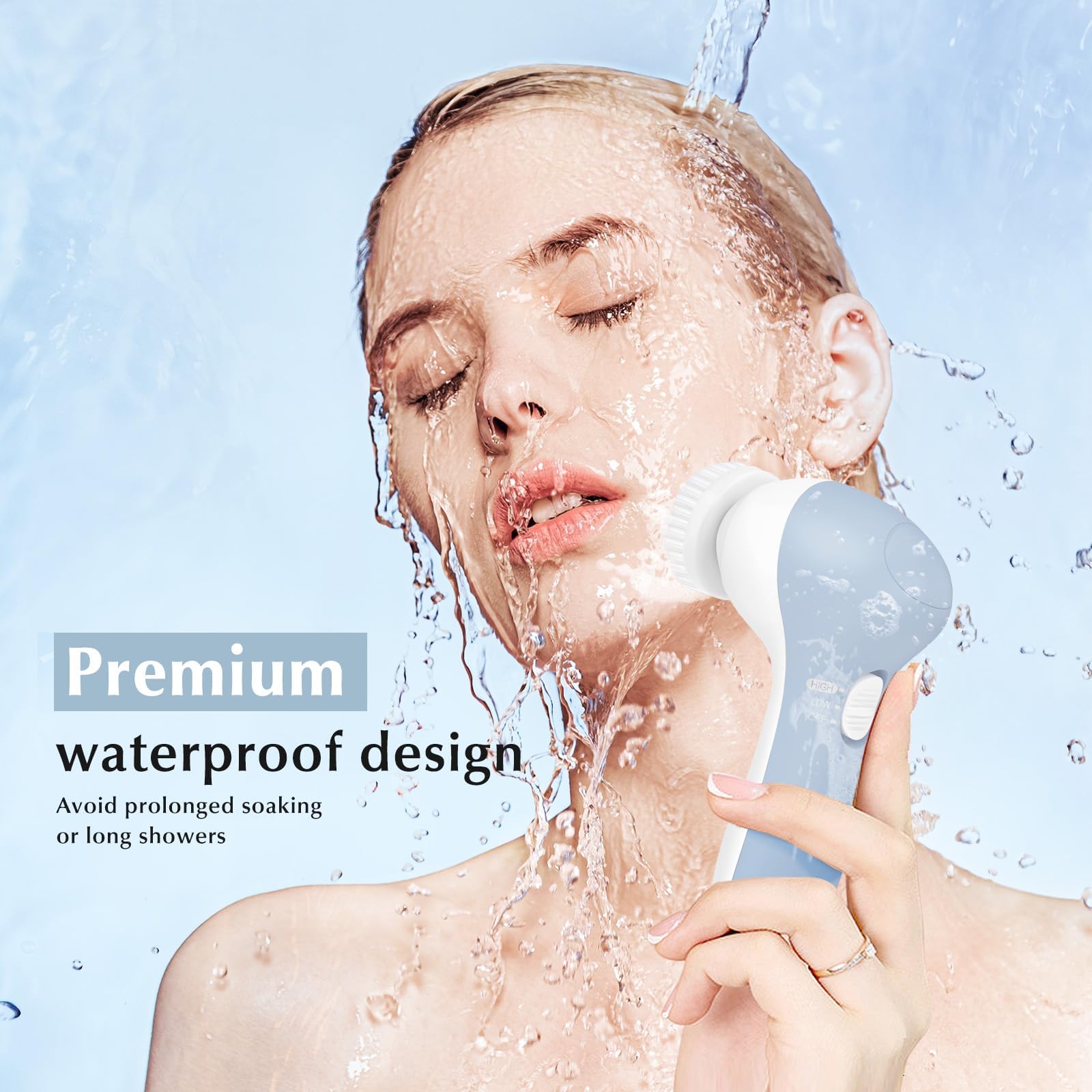 COSLUS FBS-D makeup remover sponge in-use demonstration for quick cleansing