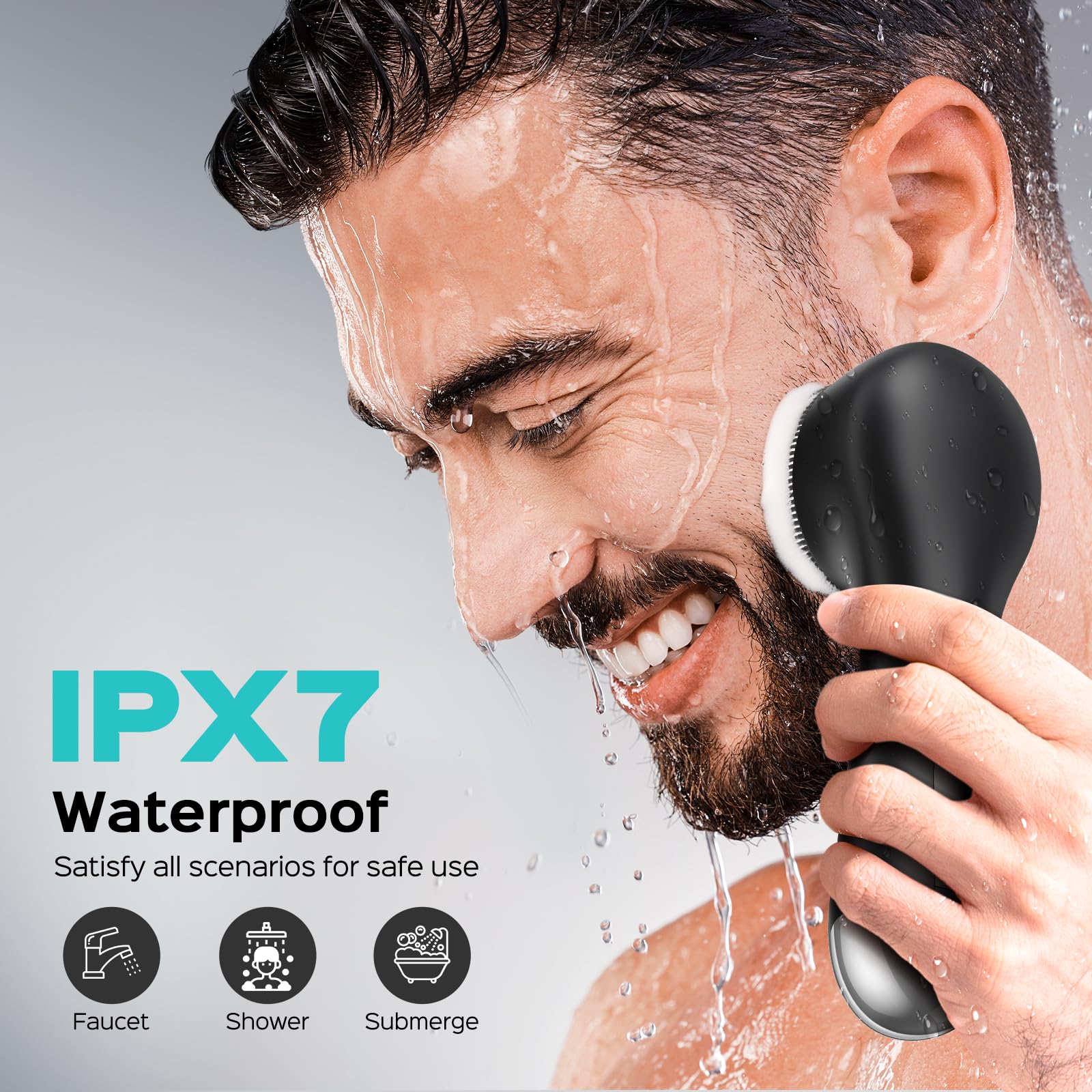COSLUS FBS03 silicone material offers gentle exfoliation with durable performance