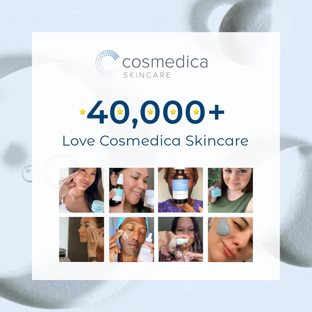 Cosmedica Skincare Hyaluronic Acid Serum texture detail captures silky, spreadable consistency