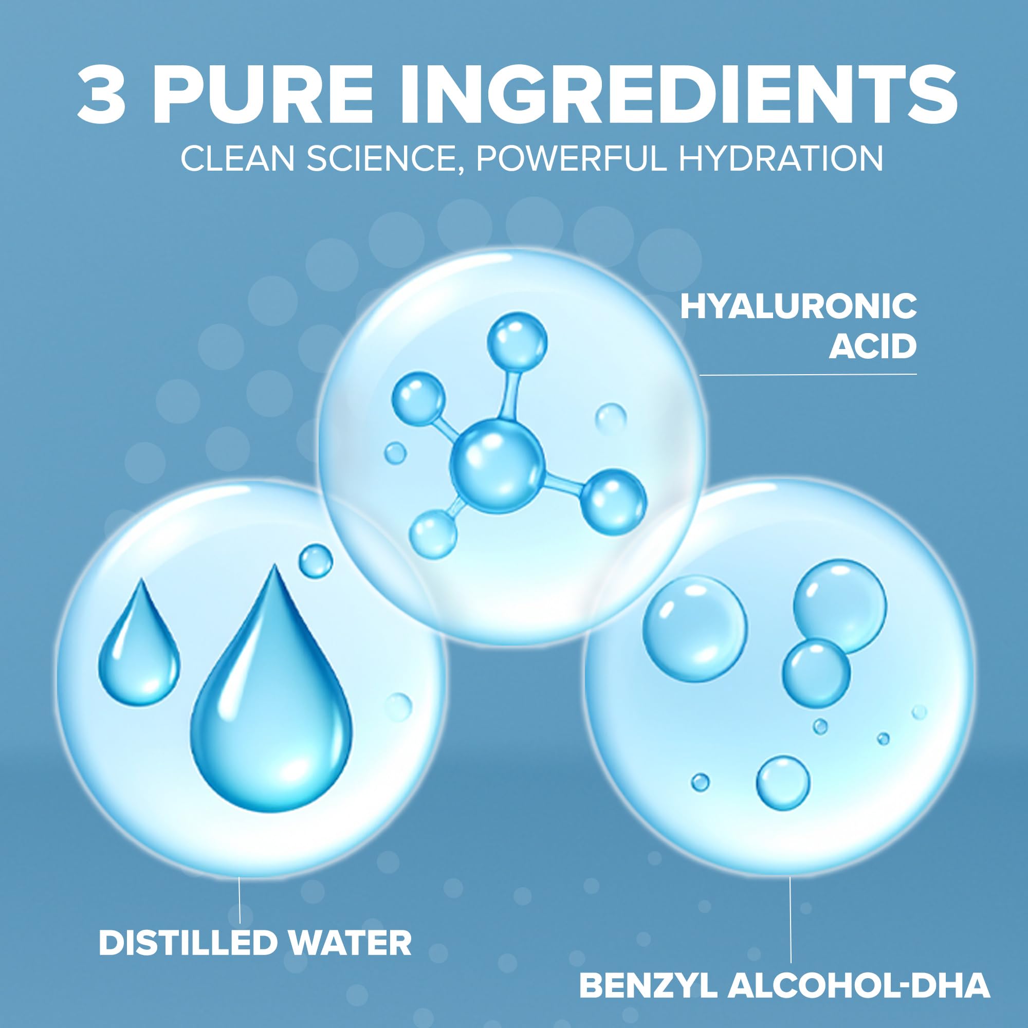 Cosmedica Skincare Hyaluronic Acid Serum vanity setup for a clean premium routine