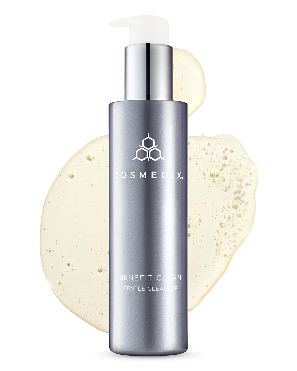 COSMEDIX Benefit Clean bottle front for daily cleansing and makeup removal.