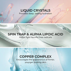 COSMEDIX Opti Crystal packaging box on vanity emphasizing cruelty-free design
