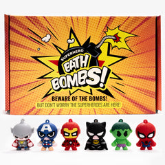 Cosmetics Stories superhero bath bomb surprise inside sparks imaginative bath time.