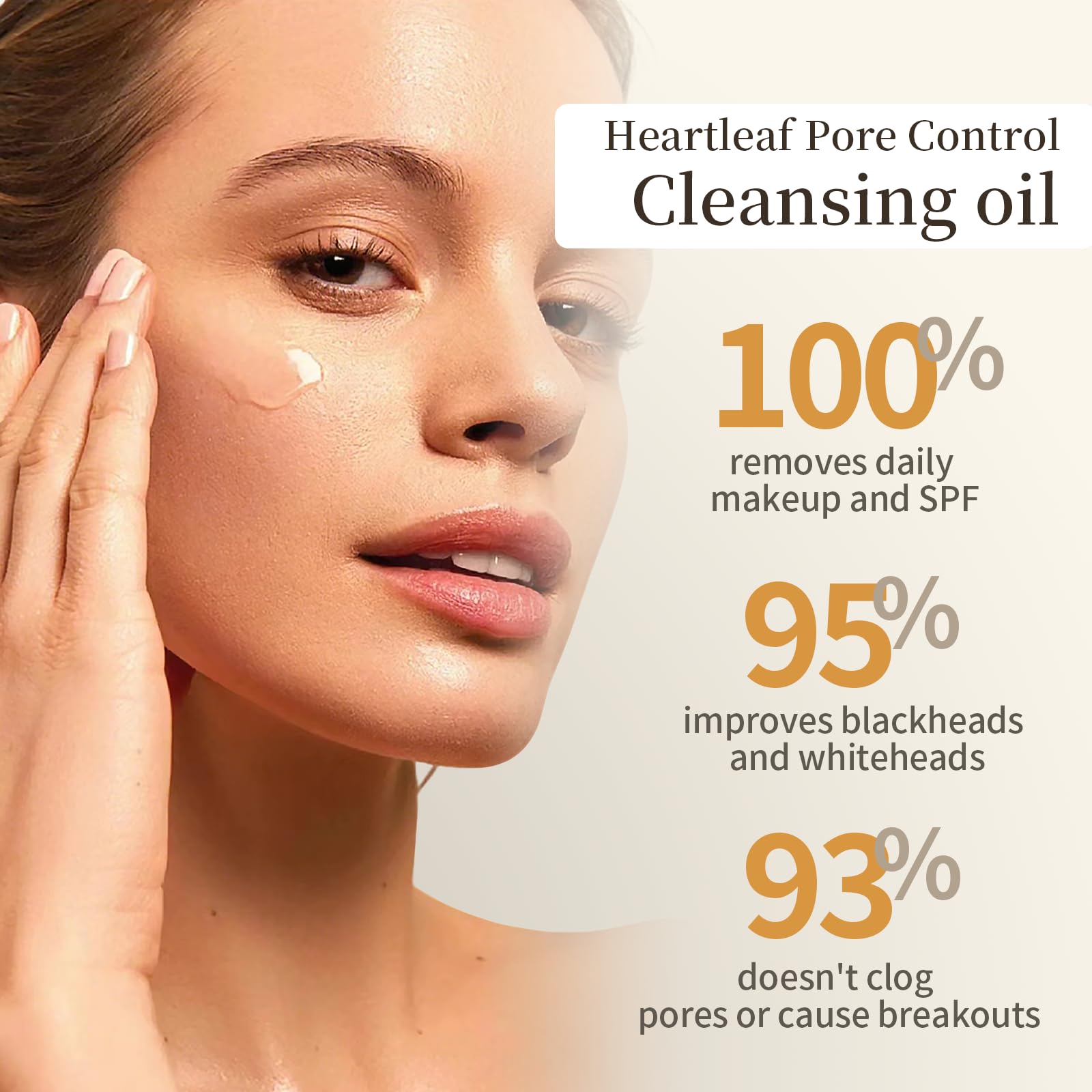COSMOO Emulsiona con agua para eliminar maquillaje sin irritación.