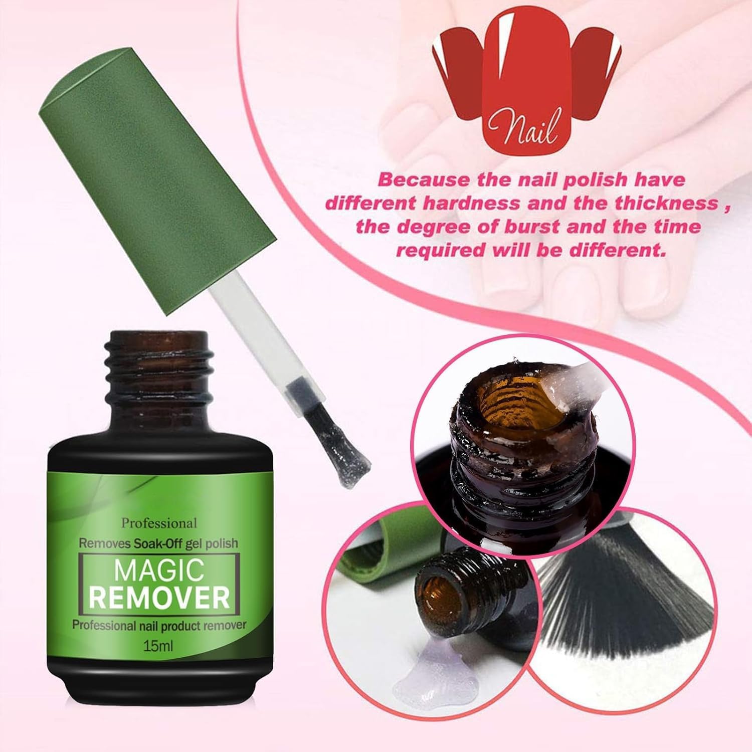 COSMOO Removedor Gel Uñas: envases dobles para mayor comodidad y cantidad.